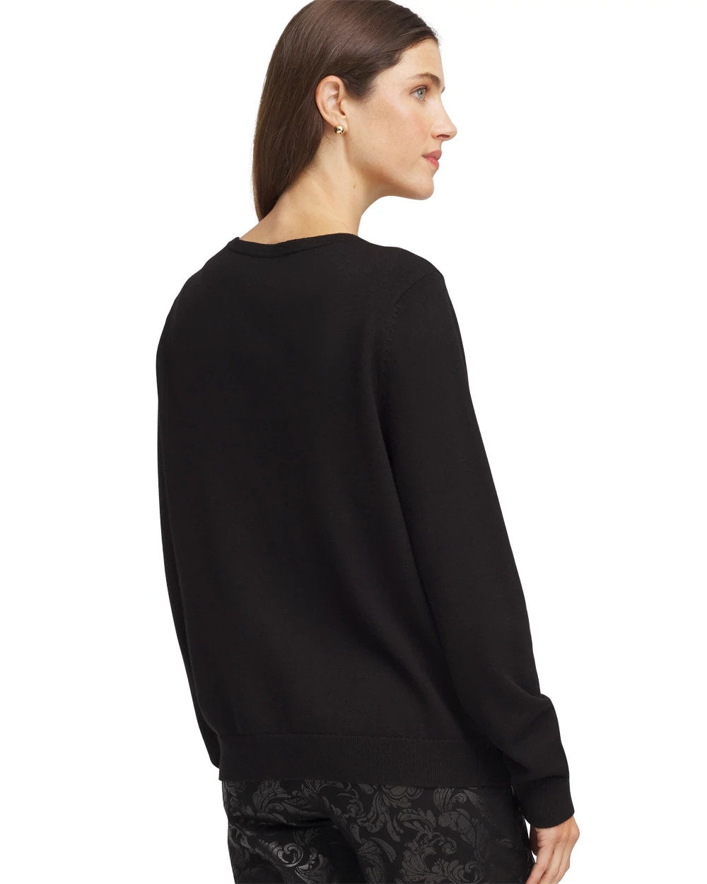 Chico's Ombré Rhinestone Cardigan