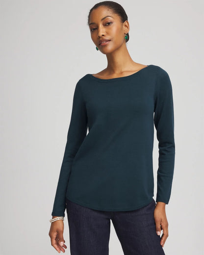 Chico's Ella Boatneck Sweater