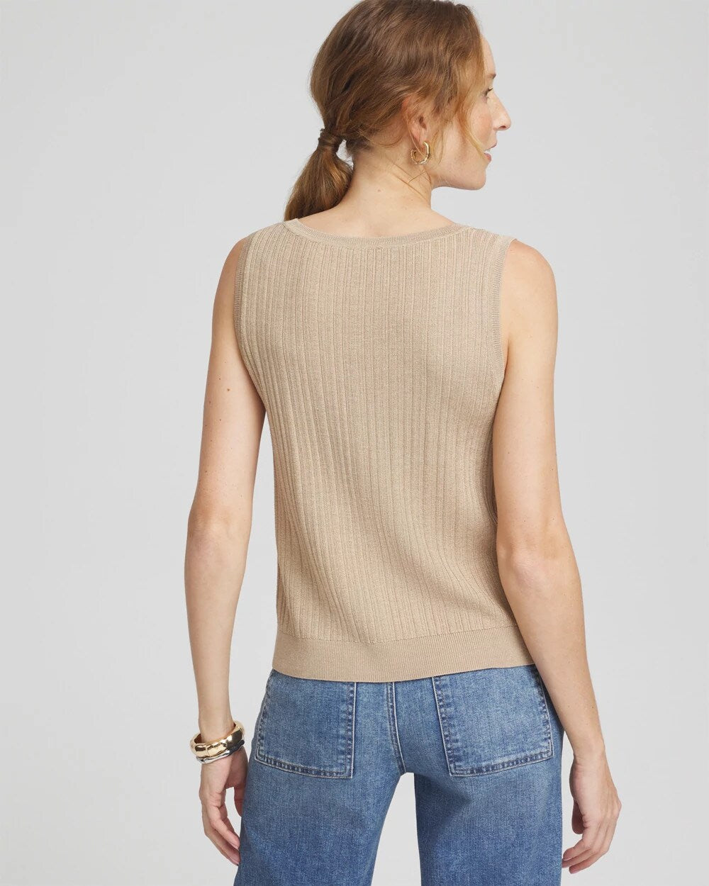Chico's Rib Stitch Pullover Tank