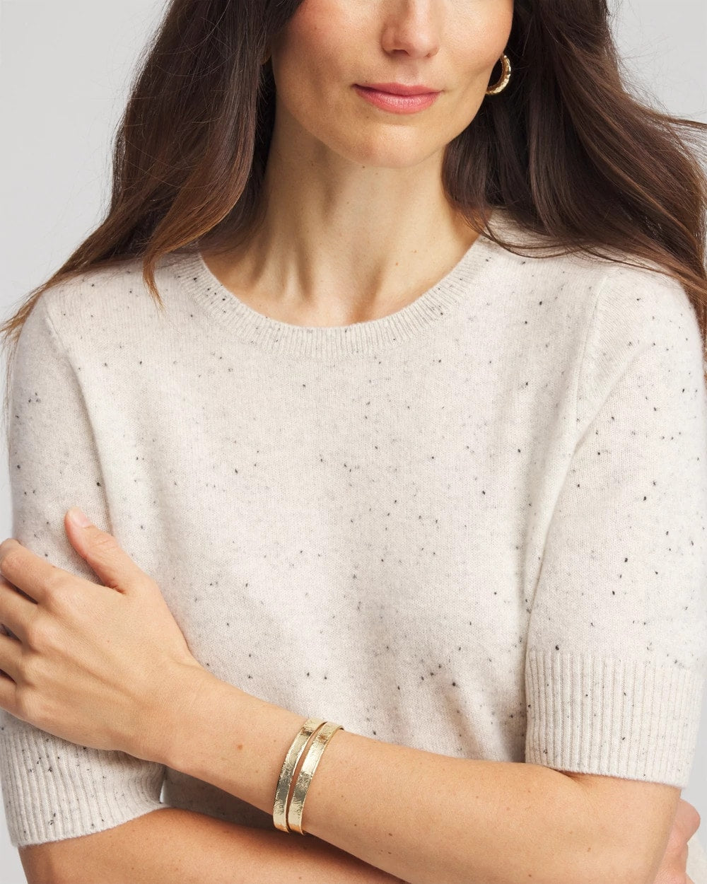 Chico's Crewneck Cashmere Pullover Sweater
