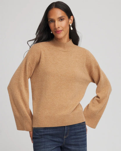 Chico's Cashmere Mockneck Sweater