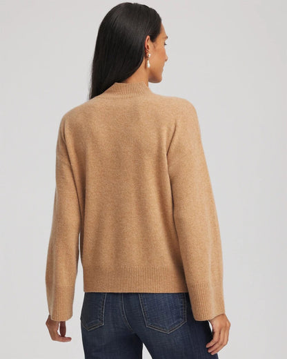 Chico's Cashmere Mockneck Sweater