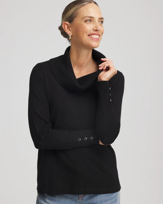 Chico's Cowlneck Long-Sleeved Sweater