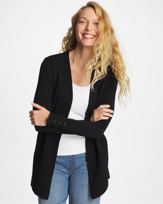 Chico's Ella Ottoman-Trim Cardigan