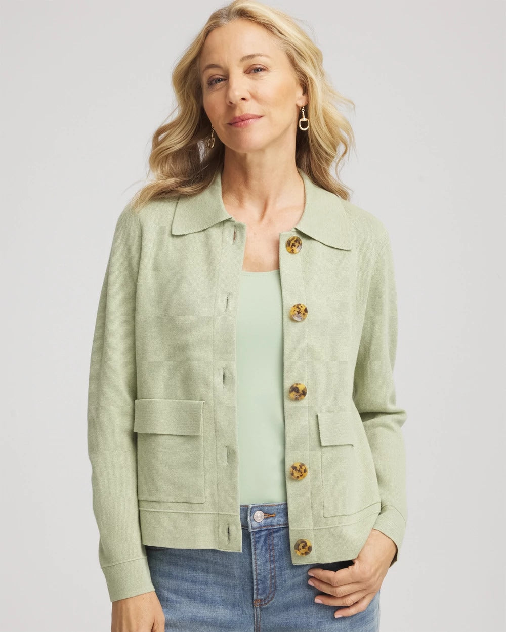 Chico's Button-Front Cardigan Jacket