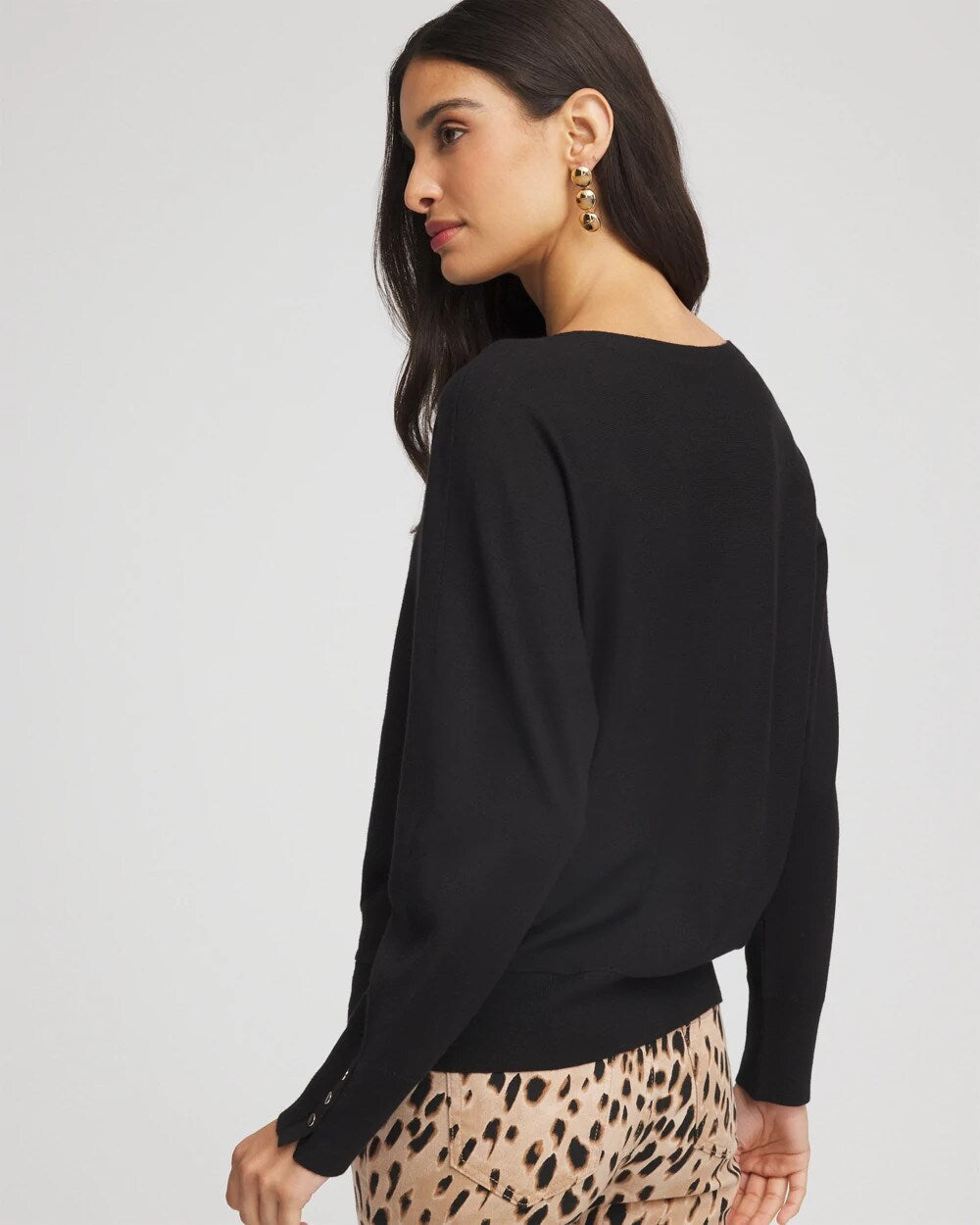 Chico's Ella Boatneck Pullover Sweater