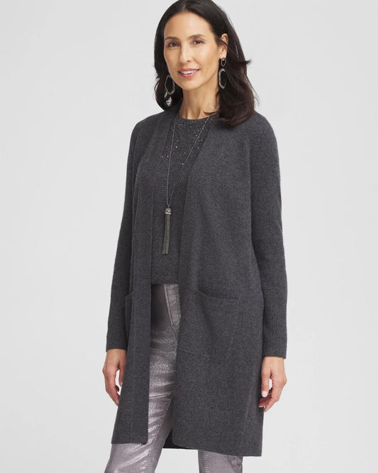 Chico's Cashmere Duster Cardigan