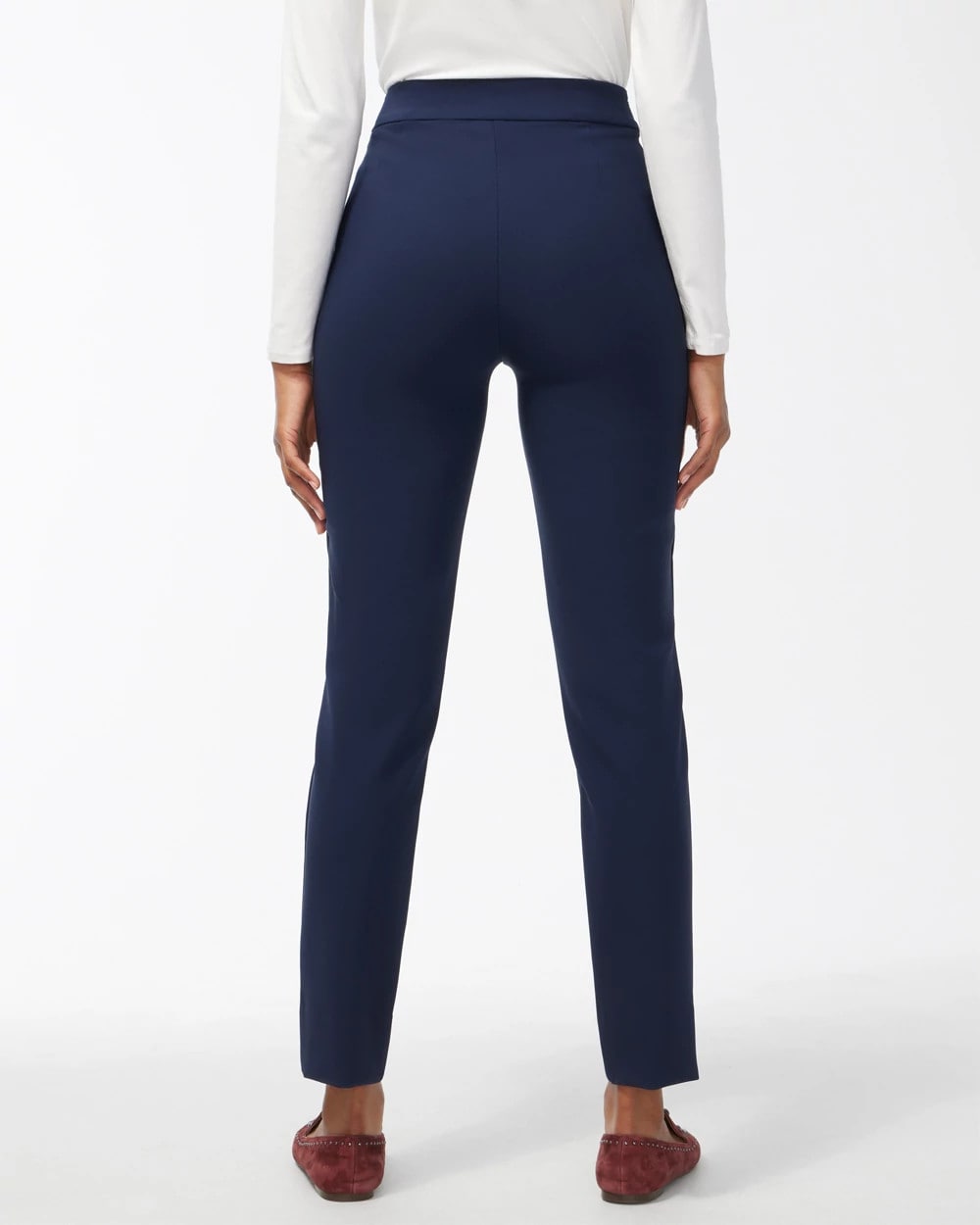 Chico's Bi-Stretch Front Seam Slit Ankle Pants