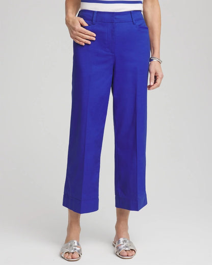 Chico's Lightweight Relaxed Straight Cropped Pants