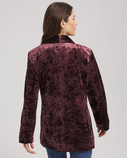 Chico's Crushed Velvet Blazer