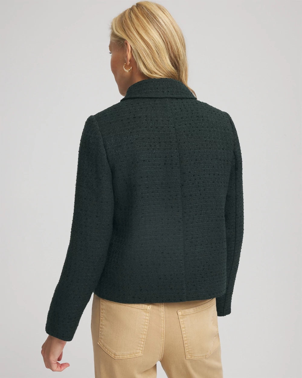 Chico's Tweed Cropped Jacket