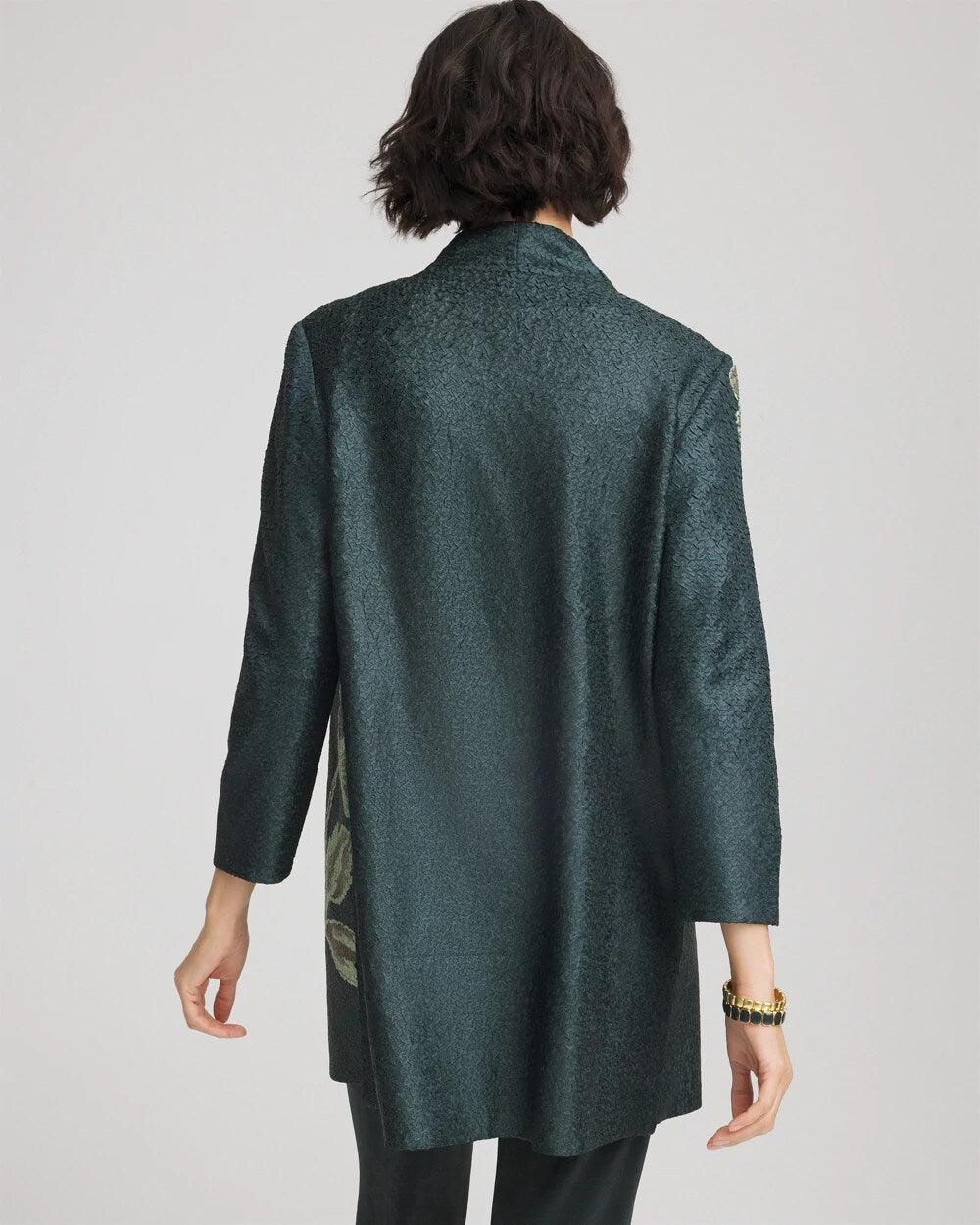 Chico's Travelers™ Collection Artisanal Crushed Reversible Jacket