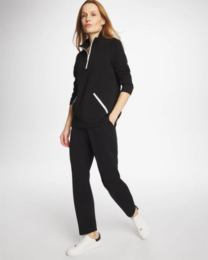 Chico's Zenergy® Soft Contrast Half Zip Pullover