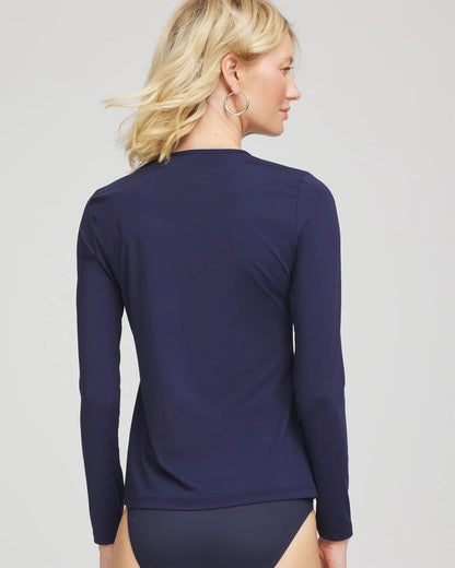 Chico's Gottex Long-Sleeve Swim Shirt