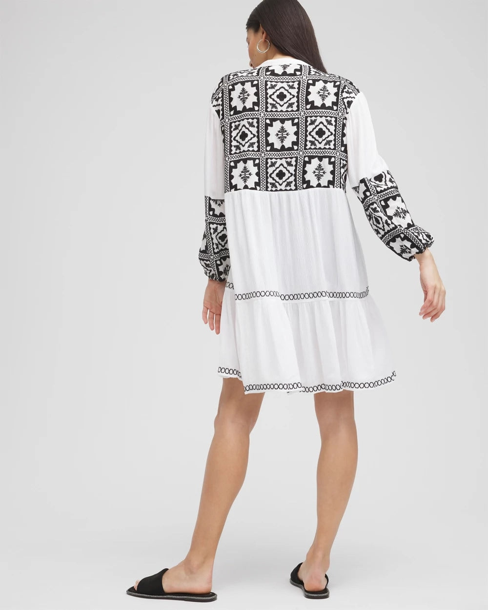 Chico's Eyelet Swim Dress Coverup