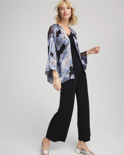 Chico's Travelers™ Collection Paisley Burnout Jacket