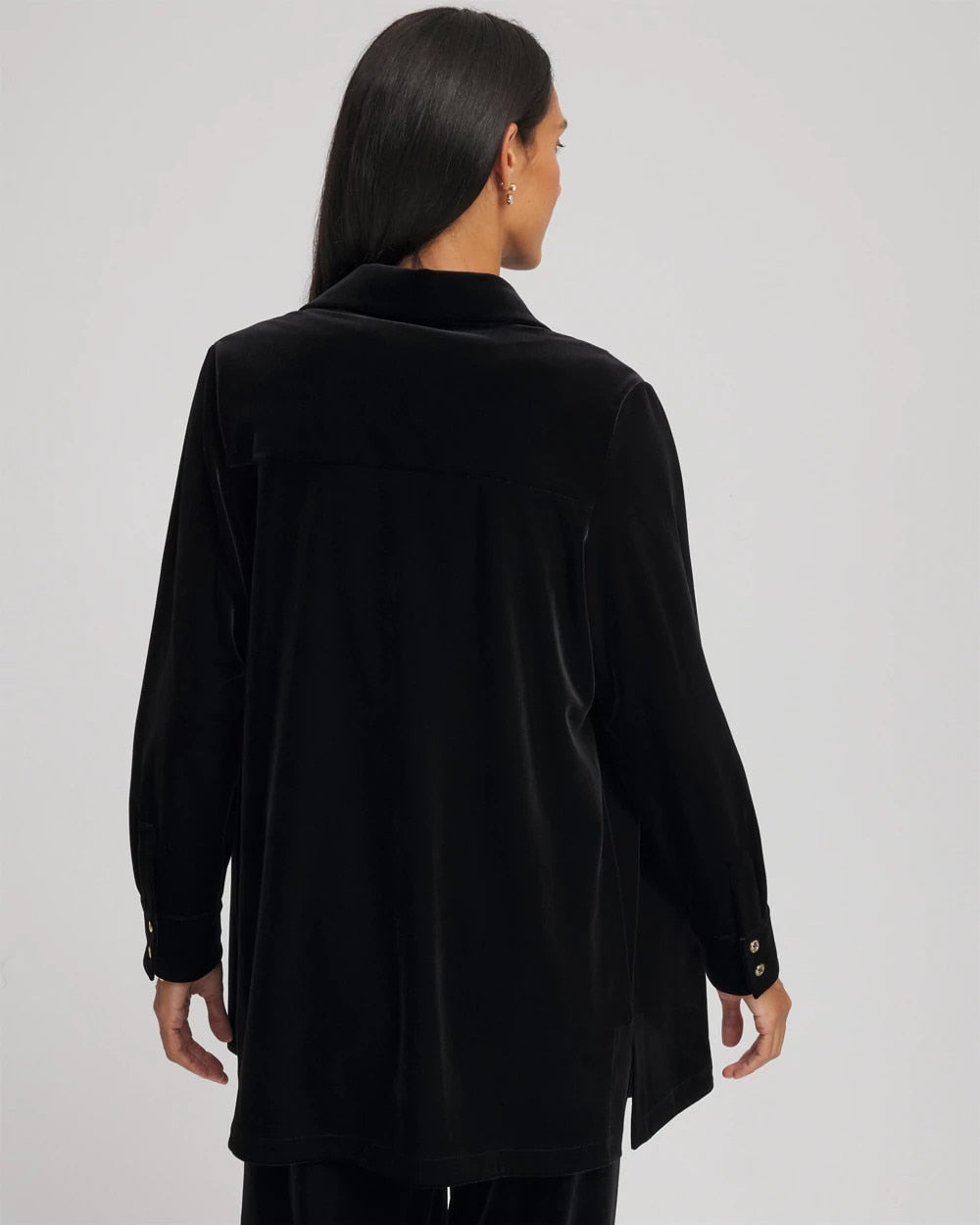 Chico's Travelers™ Velvet Button-Down Shirt