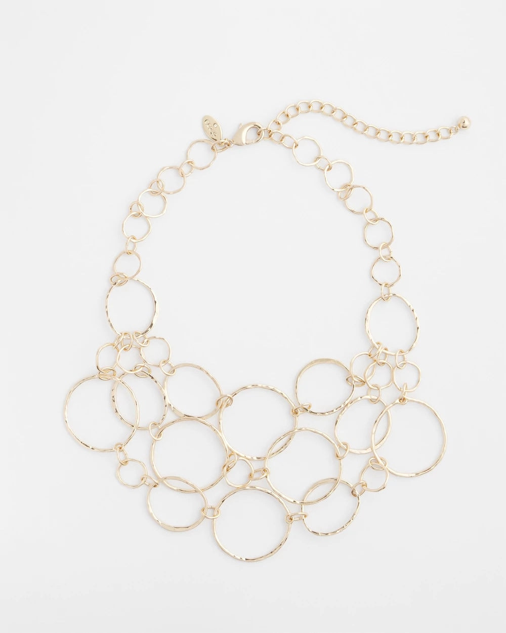 Chico's Short Goldtone Multi-Strand Link Necklace