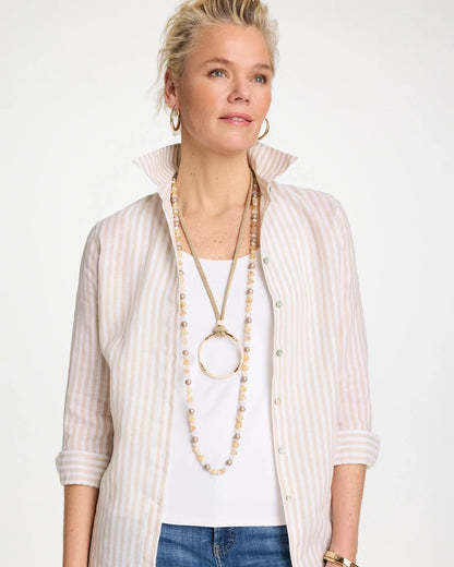 Chico's Large Open Pendant Necklace