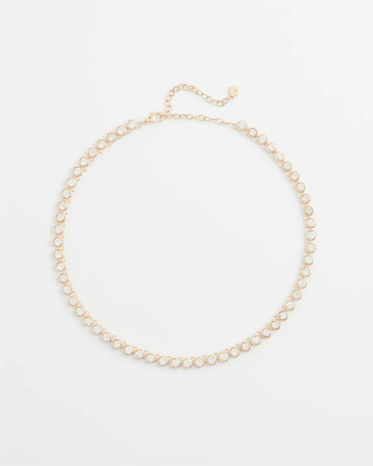 Chico's Goldtone Tennis Necklace