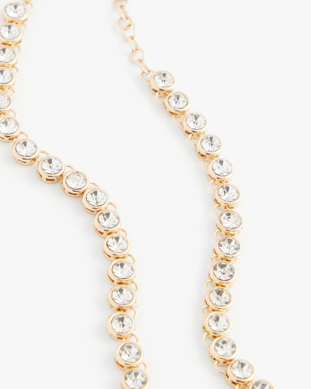 Chico's Goldtone Tennis Necklace