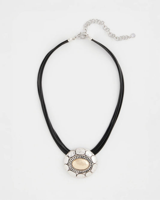 Chico's Mixed Metal Pendant Necklace