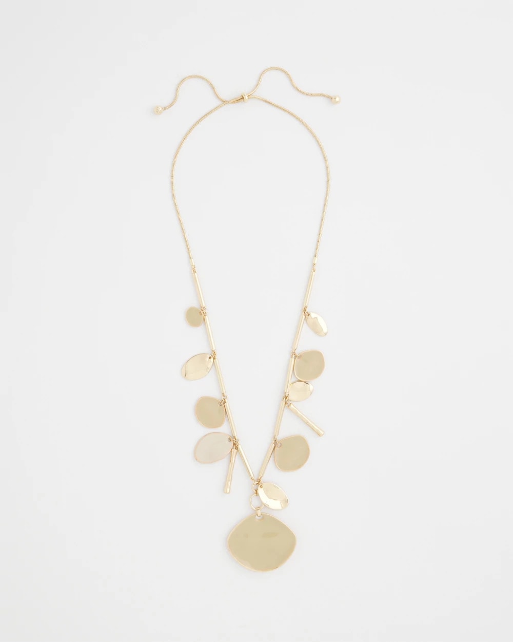Chico's Gold Long Single Strand Necklace