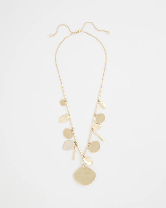 Chico's Gold Long Single Strand Necklace