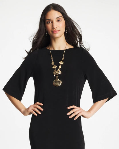 Chico's Gold Long Single Strand Necklace
