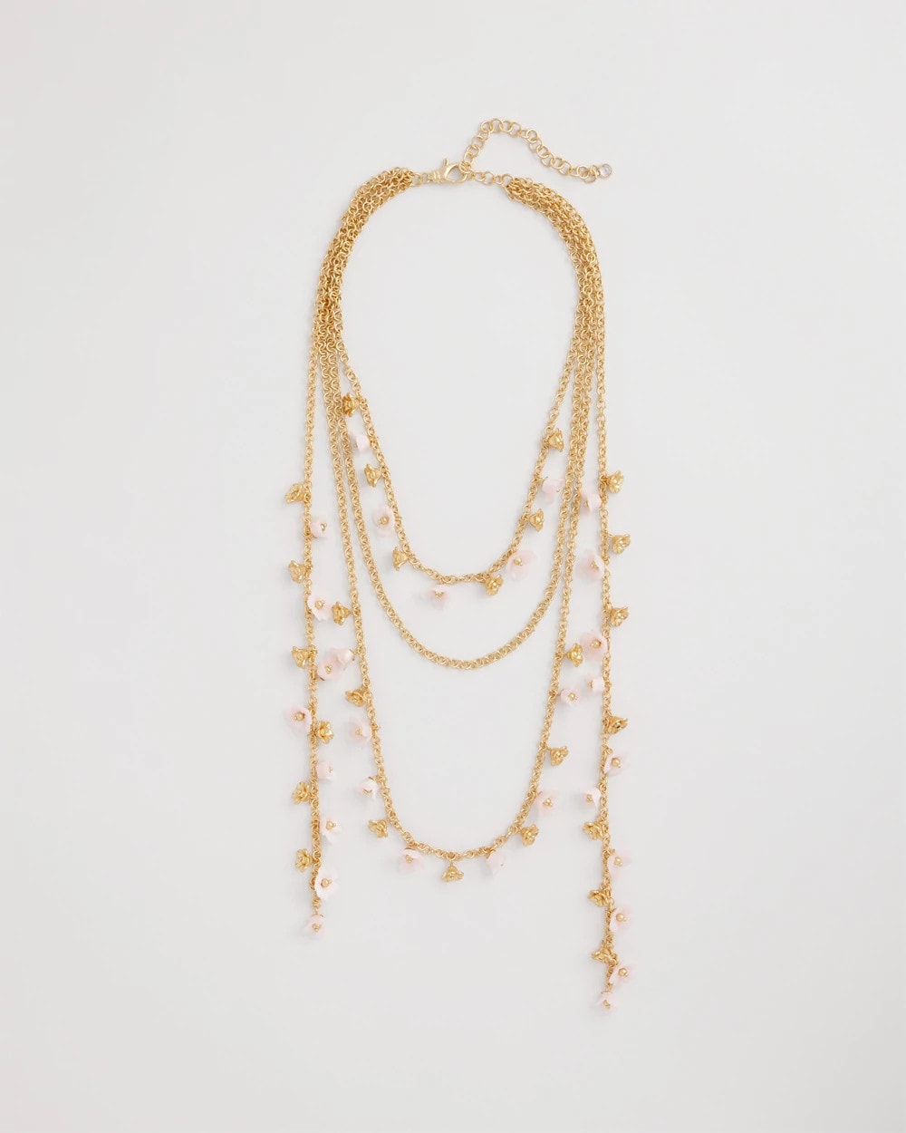 Chico's Pink Multi-Layer Necklace
