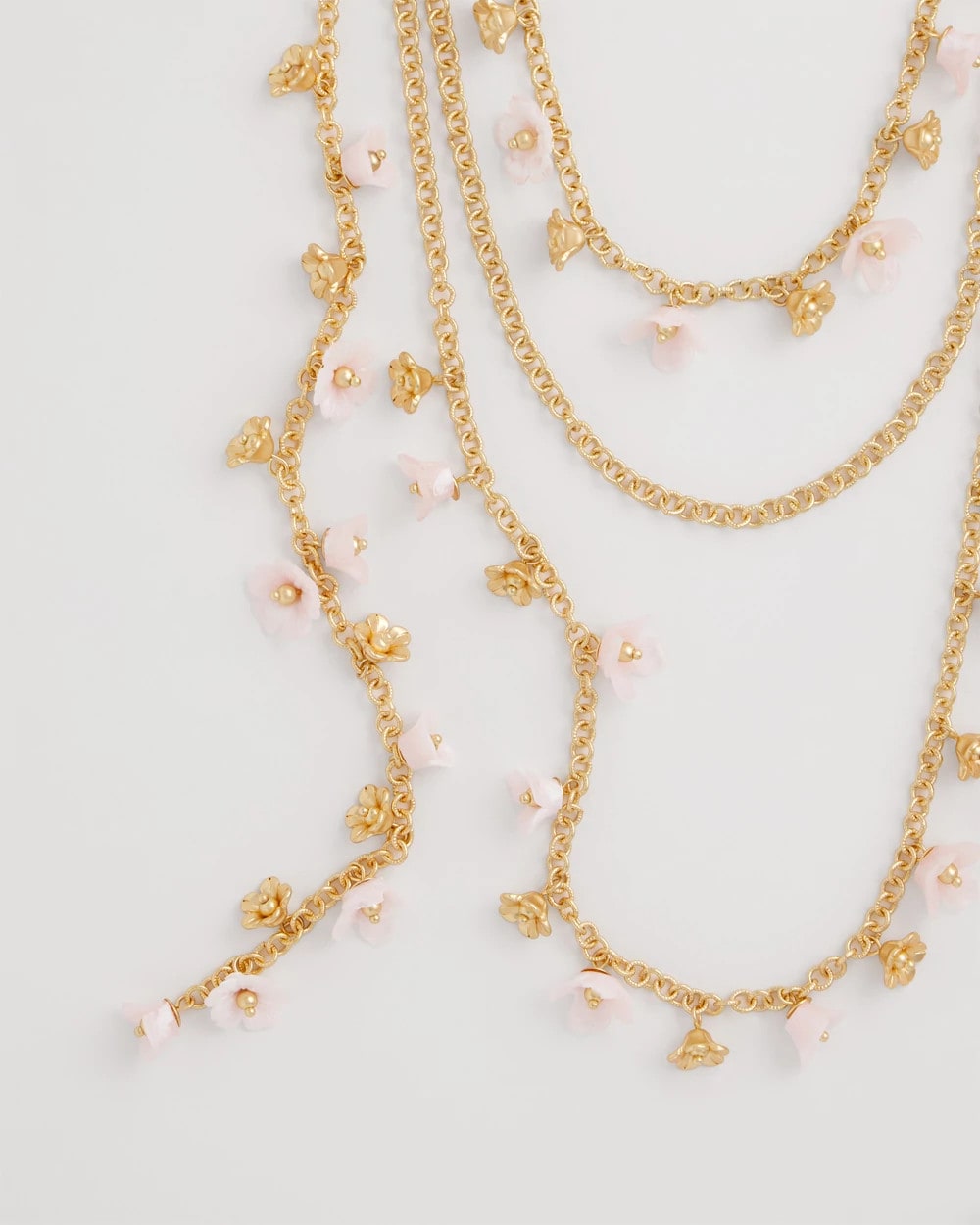 Chico's Pink Multi-Layer Necklace
