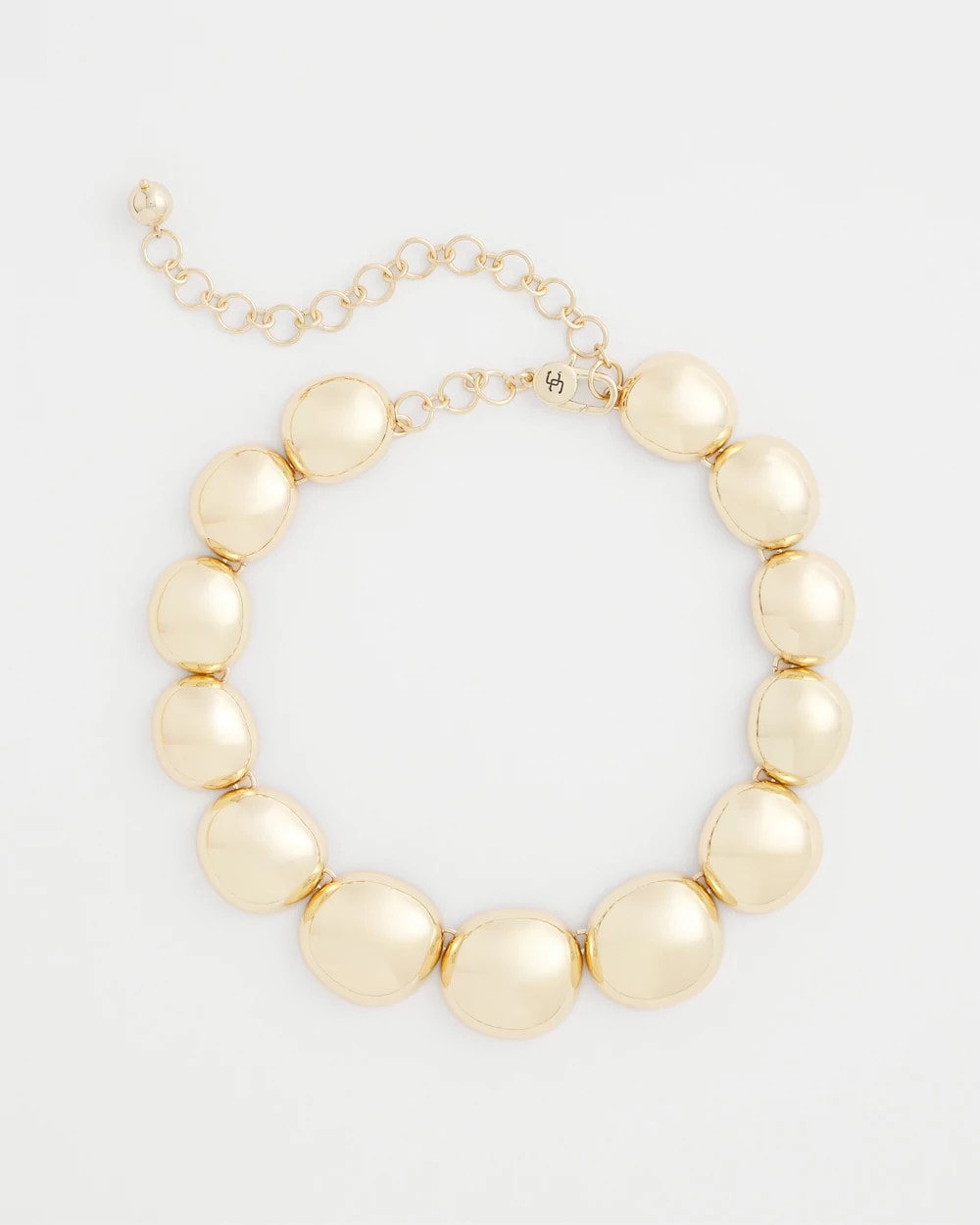 Chico's Gold Pebble Collar Necklace