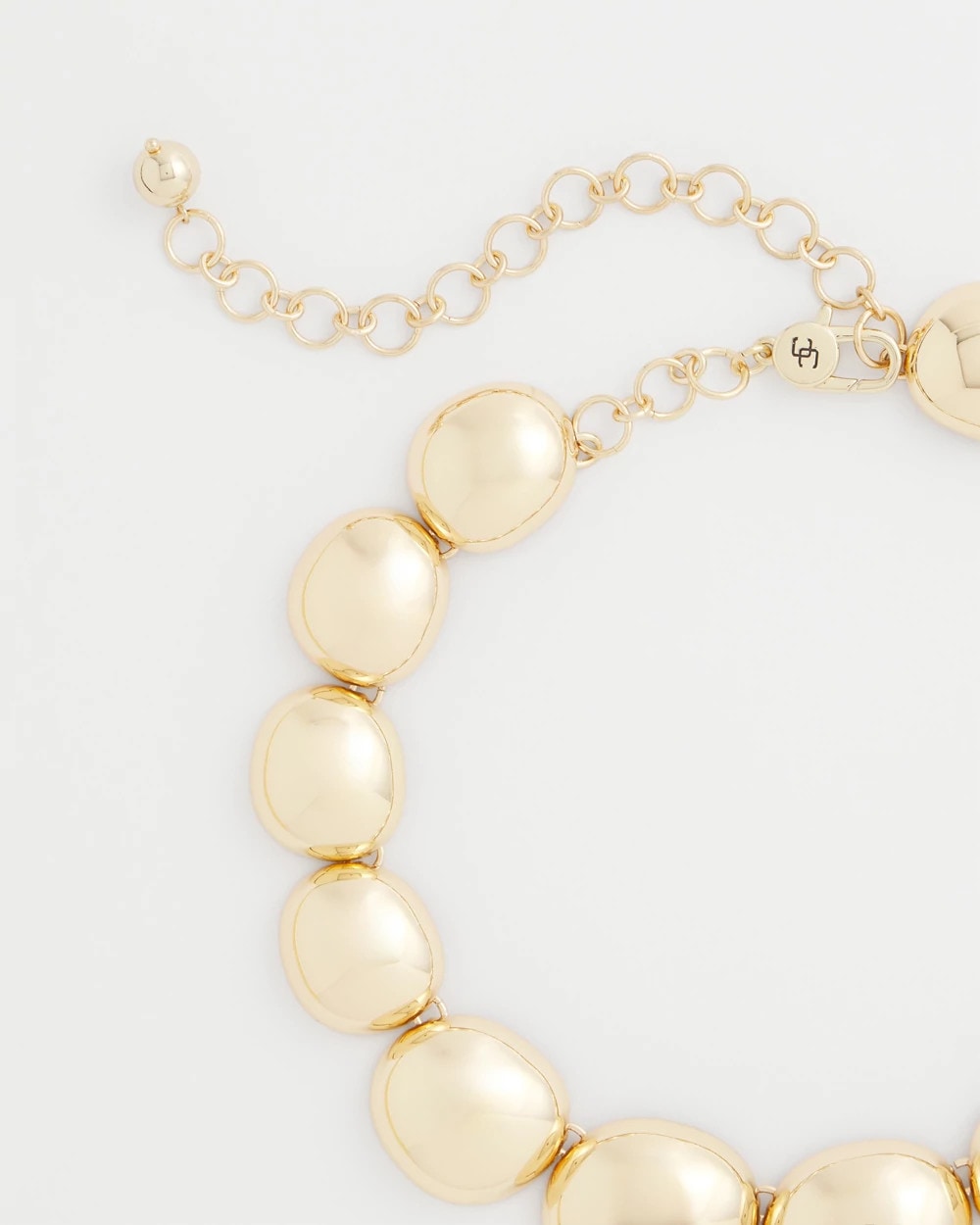 Chico's Gold Pebble Collar Necklace
