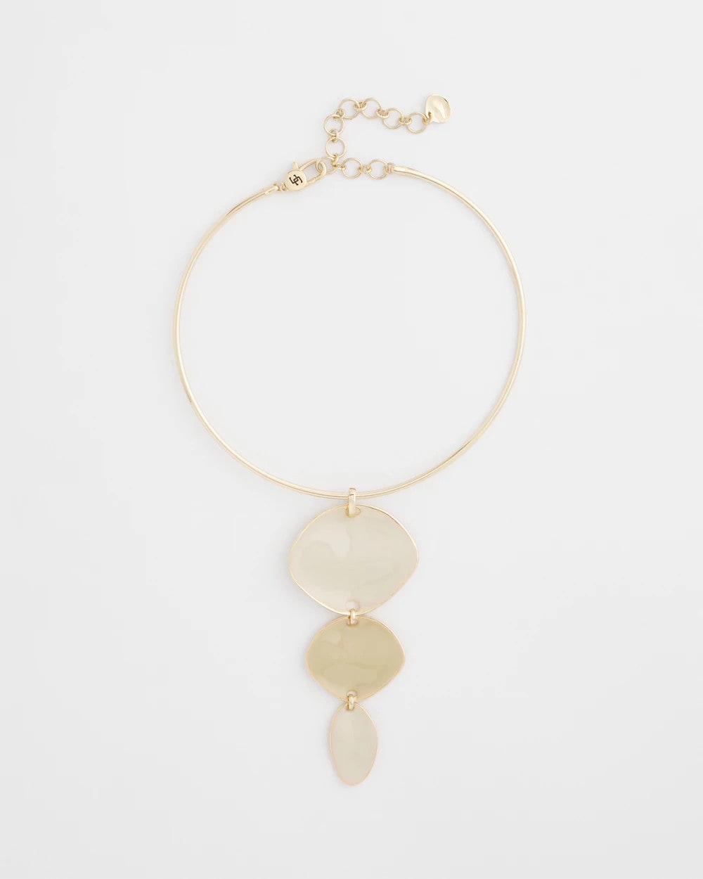 Chico's Linear Reversible Pendant Necklace