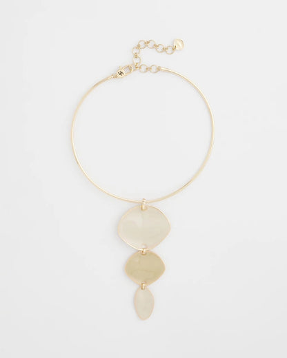 Chico's Linear Reversible Pendant Necklace