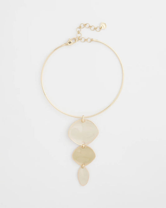 Chico's Linear Reversible Pendant Necklace