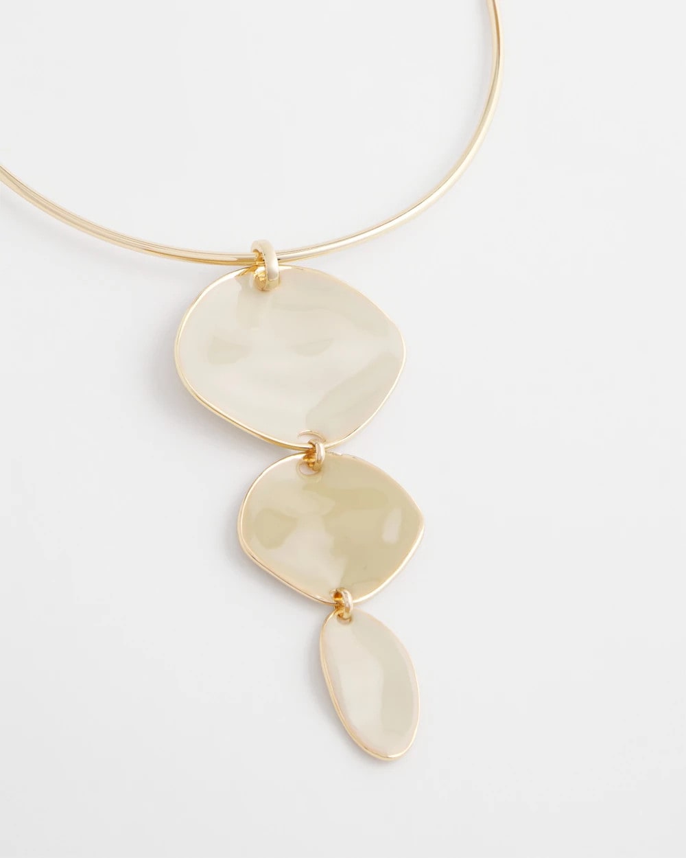 Chico's Linear Reversible Pendant Necklace