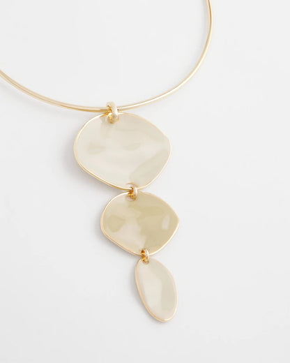 Chico's Linear Reversible Pendant Necklace