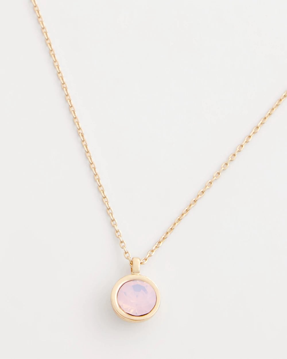 Chico's Pink Fine Single Strand Necklace