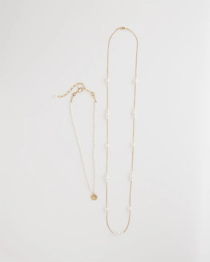 Chico's Convertible Faux Pearl Necklace