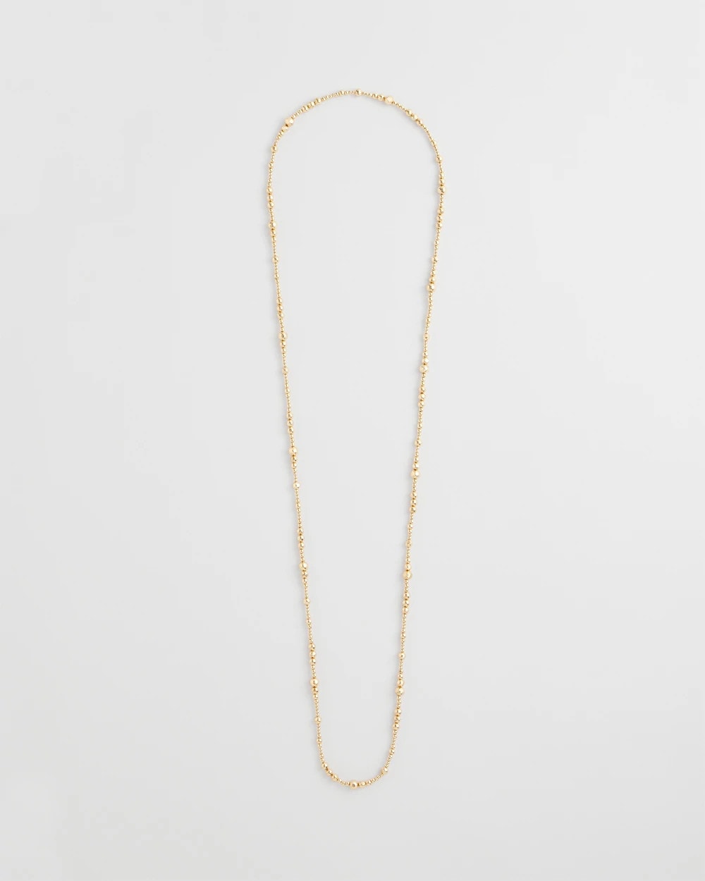 Chico's Goldtone Long Beaded Necklace