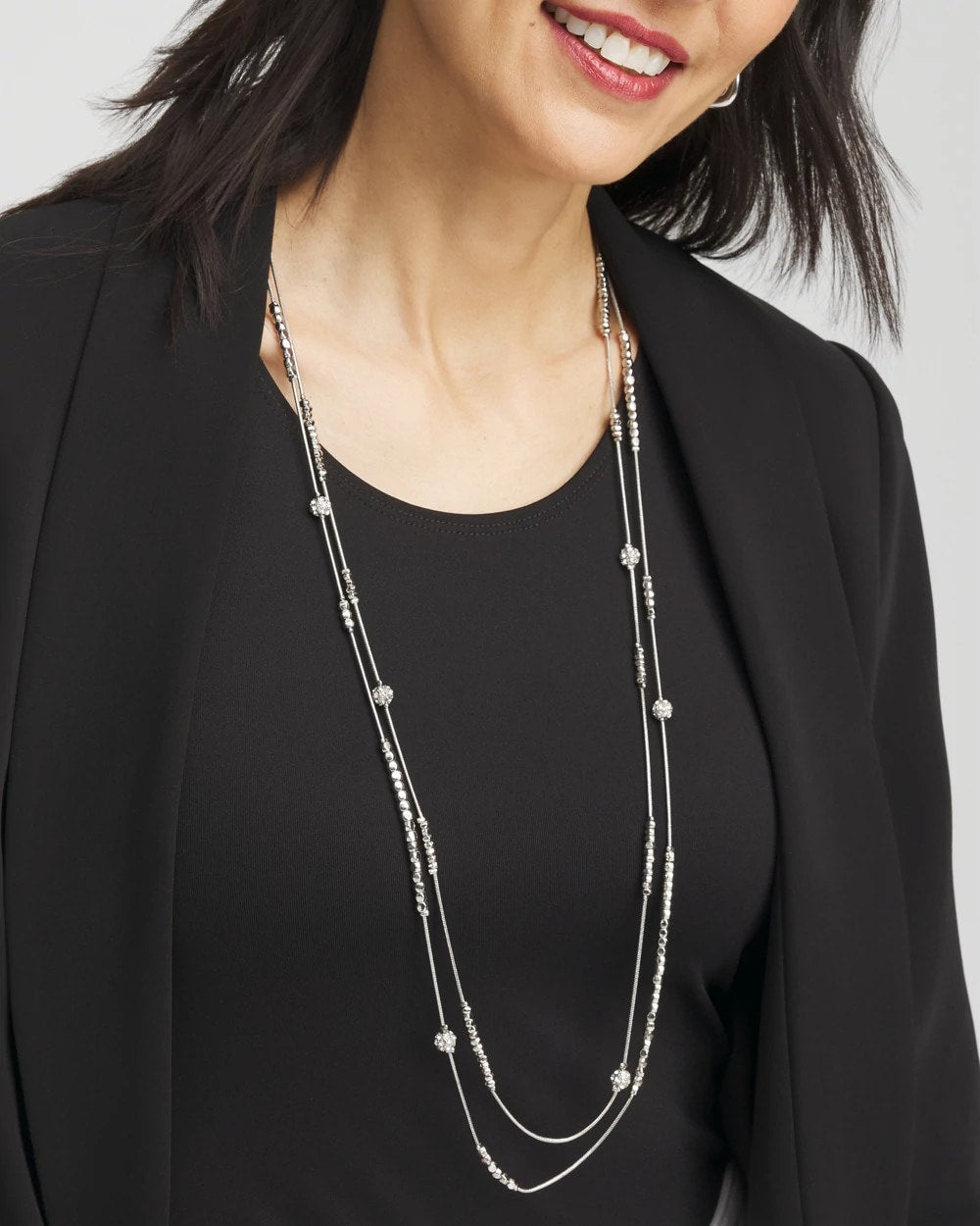 Chico's Hexie Multi-Strand Necklace