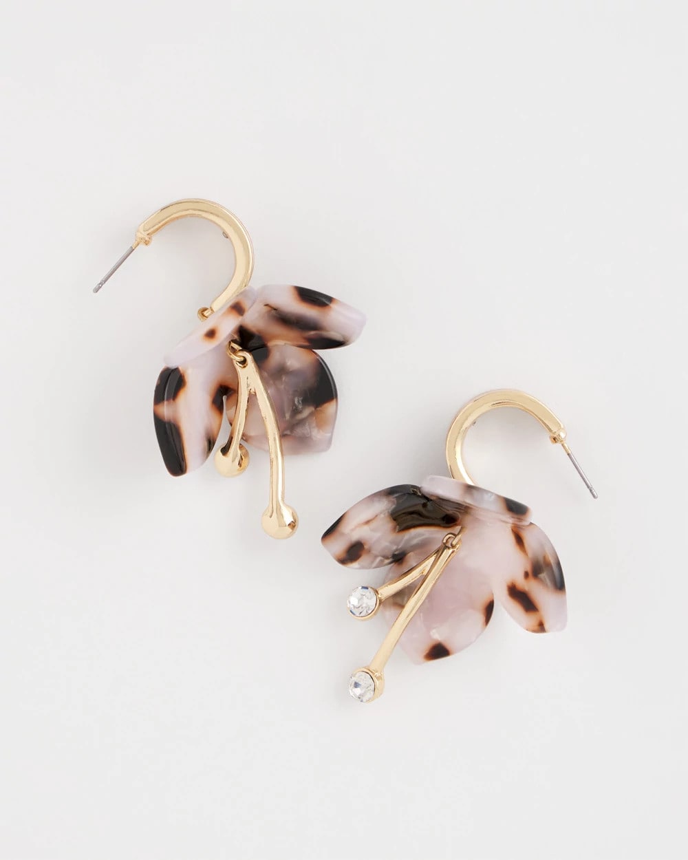 Chico's Tortoise Spider Lily Drop Earrings