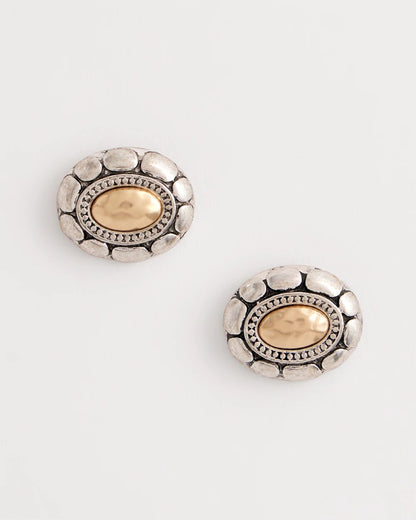 Chico's Mixed Metal Stud Earrings