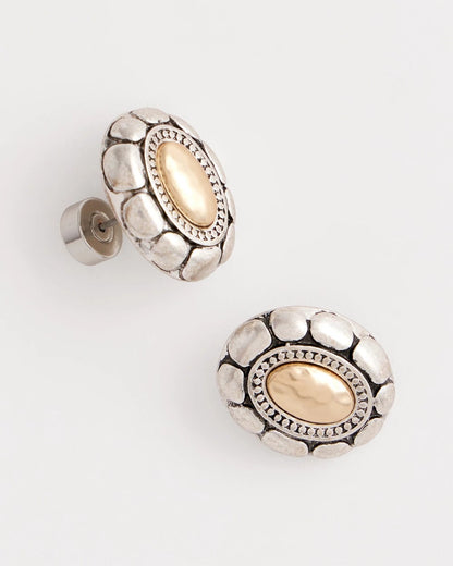 Chico's Mixed Metal Stud Earrings