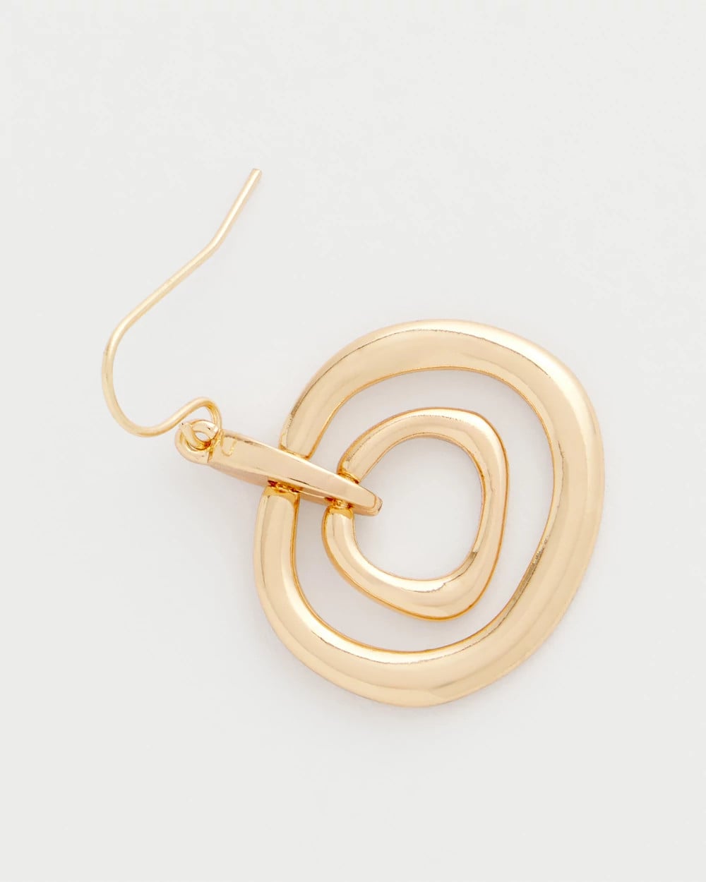 Chico's Gold Tone Drop Pendant Earrings