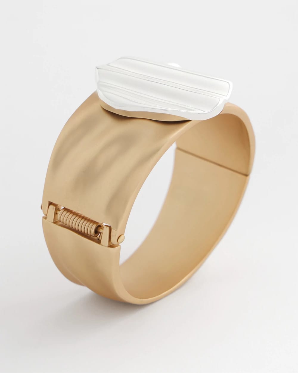 Chico's Mixed Metal Crinkle Cuff