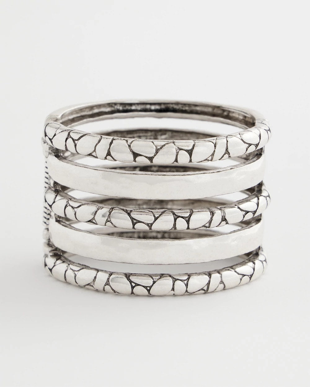 Chico's Silver Island Metals Cuff Bracelet