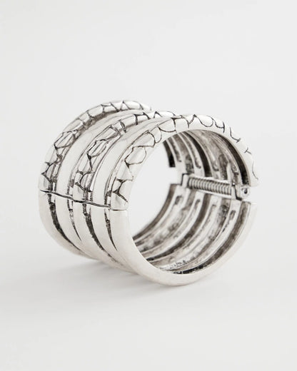 Chico's Silver Island Metals Cuff Bracelet