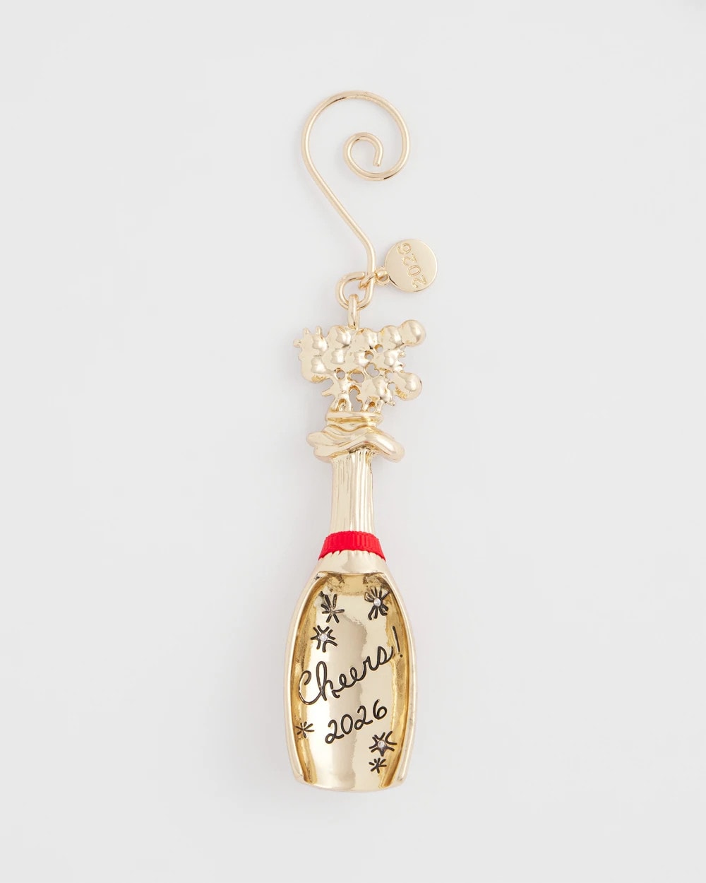 Chico's Champagne Bottle Ornament